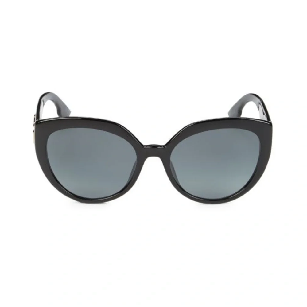 Authentic Dior Black Oversized Cat-Eye Sunglasses - Picture 2 of 7